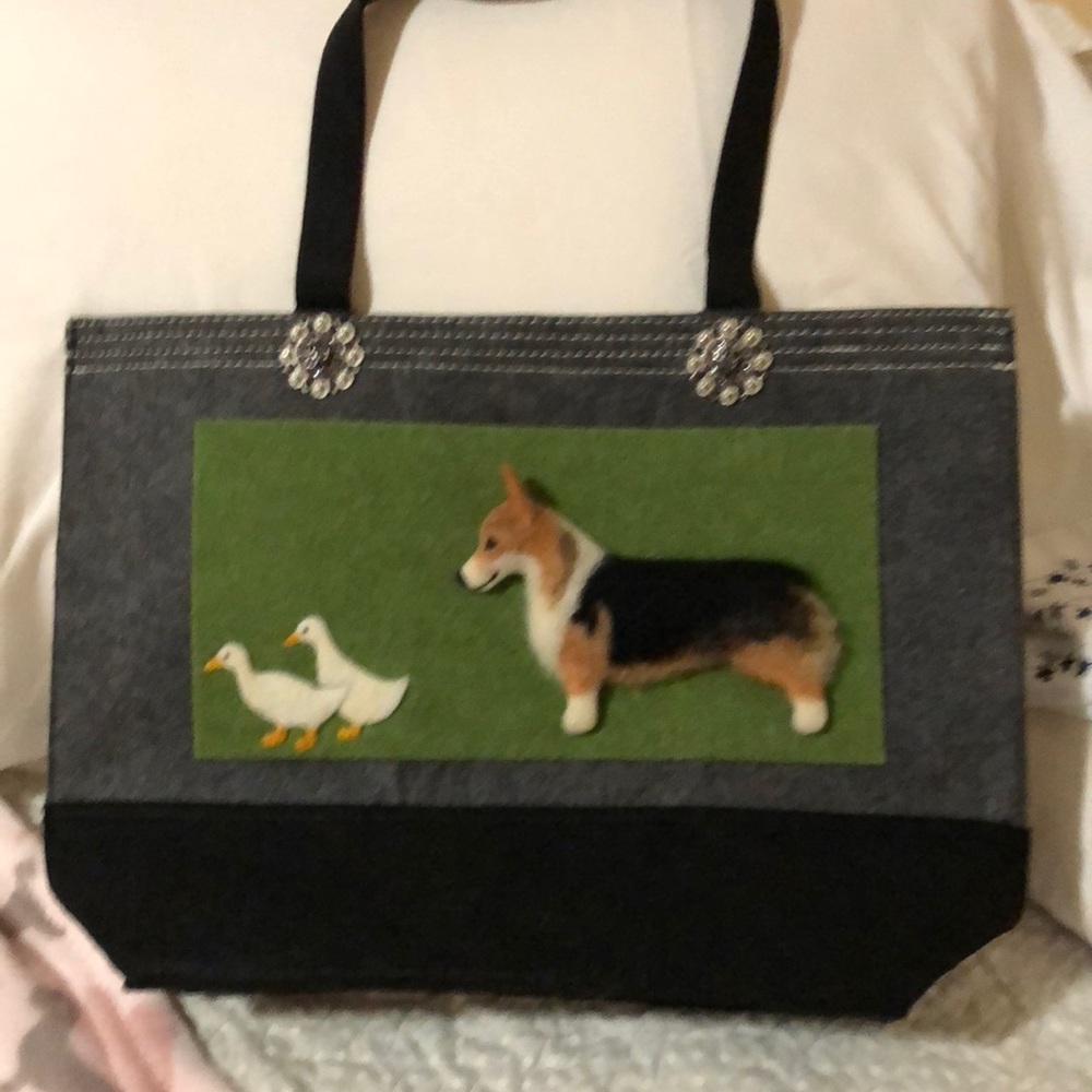 Handmade Corgi purse. One of a kind. Never used